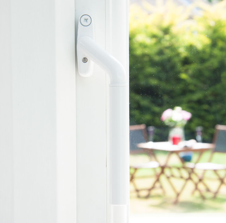 Window handles for sale in the UK - white teardrop